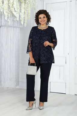 Платье Ninele 7431-Р темно-синий - Mira fashion фото 76