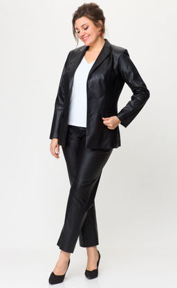 Костюм БелЭльСтиль 412/586 кожа черная фото 5