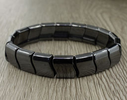 Браслет Волна гематит, ширина 12мм - Agat77 фото 2