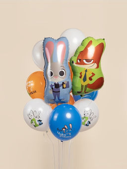 Цена за 2 шт. Воздушный шар фольгированный 29" «Зайка Полицейский»