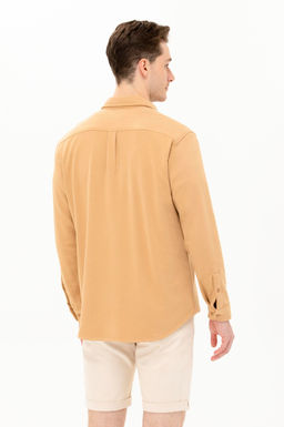 Мужская рубашка Camel с длинным рукавом - U.s. polo assn фото 5