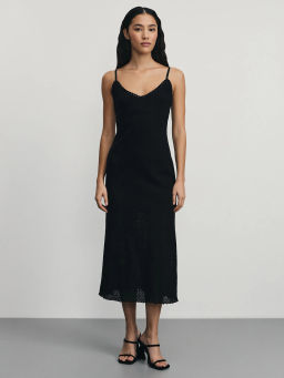 Платье миди из фактурной вязки / Zarina  фото 3