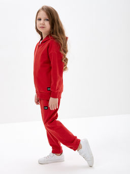 Красная толстовка для девочки - Kogankids фото 25