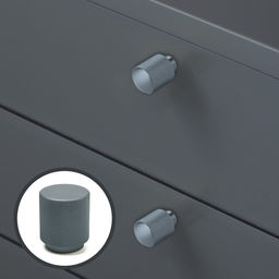 Ручка-кнопка мебельная CAPPIO PK330, d=30 мм, графит, 8 шт. TMP .
