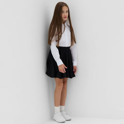 Юбка школьная для девочки MINAKU: School Collection, чёрная, размер 38, рост 152 см