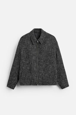 TEXTURED ZIP-UP OVERSHIRT - Zara фото 6