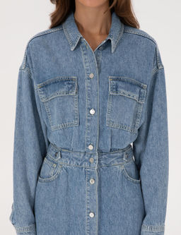Mavi Comfort Fit Jean Elbise - Pierre cardin фото 5