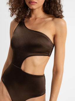 КУПАЛЬНИК ЖЕНСКИЙ шоколадный 762214-1 - Mark formelle фото 4