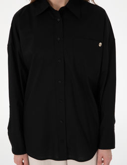 Siyah Oversize Uzun Kollu G_mlek - Pierre cardin фото 6
