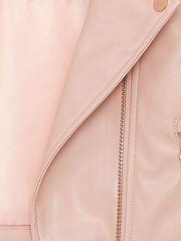 Uzun Kollu K?z Bebek Deri G?r?n?ml? Ceket - Waikiki фото 3