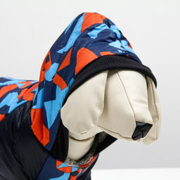 Комбинезон для собак на меховом подкладе с капюшоном, размер XXL (ДС 40, ОШ 42, ОГ 54 см) - Simaland фото 4