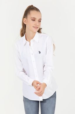 Рубашка женская белая Uzunkol Basic - U.s. polo assn фото 4