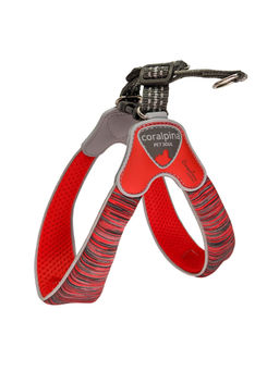 ВИА Мягкая шлейка POWERMIX, красный меланж (обхват груди 25-35 см/3-4 кг) (Harness Powermix Red MELANGE SZ 2) C120RM020