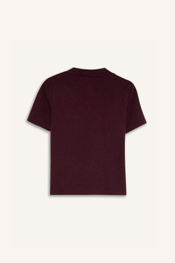 Slim Fit Slim Fit Полуводолазка Повседневная футболка с коротким рукавом - Defacto фото 9
