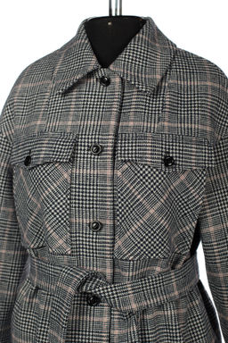 Пальто женское демисезонное (пояс) - El podio фото 8