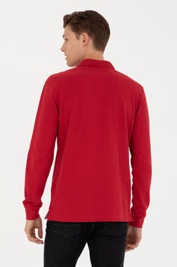U. S. Polo Assn / Мужской красный базовый свитшот - U.s. polo assn фото 12
