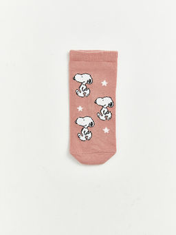 Snoopy Desenli K?z ?ocuk Patik ?orap 5li