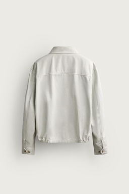 CAZADORA REGULAR FIT ALGOD?N LAVADO / Beige - Zara фото 9