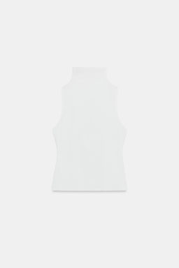 TOP CUELLO ALTO / Blanco - Zara фото 8