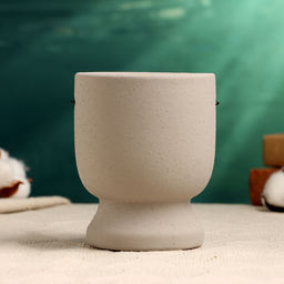 Декоративный горшок для цветов «Который выжил», 550, мл, 12×10×10 см, керамический, серый