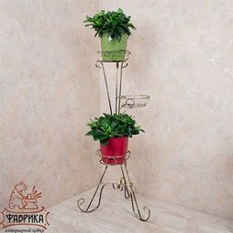 Стойка для цветов Классика на 3 цветка 18-103 - Фабрика интерьерной ковки фото 5