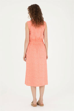 Женское неоново-розовое тканое платье - U.s. polo assn фото 5