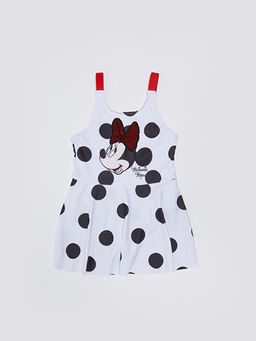 Minnie Mouse Bask?l? K?z ?ocuk Etekli Mayo
