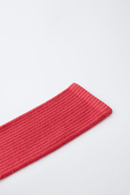 CALCET?N LARGO LISO RIB / Rojo - Zara фото 2