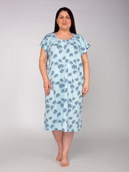 Ночная сорочка женская кулирка "СИМА" ПЕРЬЯ