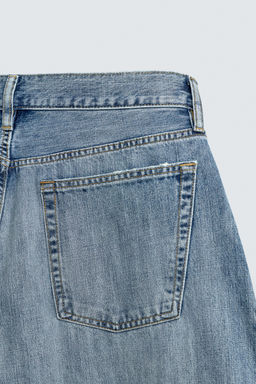JEANS LOOSE BALLOON FIT BANDAS CONTRASTE / Azul medio - Zara фото 11