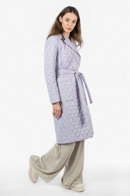 Пальто женское демисезонное (пояс) - El podio фото 7