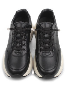 03-A970-1 BLACK Кроссовки женские (натуральная кожа)