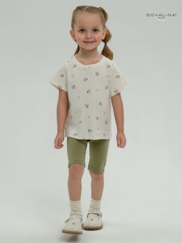 Костюм Актив бордовые тюльпанчики-оливка - Sovalina фото 12