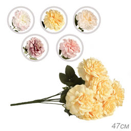 Цветок искусственный 47 см 9 бутонов / NT42-1 /уп 240/