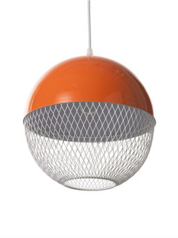 Светильник потолочный BayerLux Lina, 1×40 Вт, Е27, неон-оранжевый, 26×26×32 см