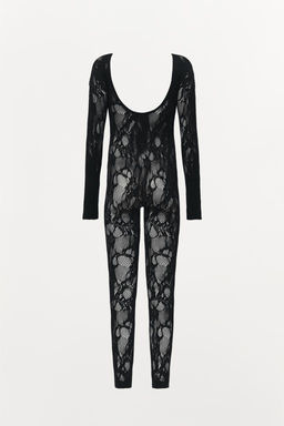 SEAMLESS LACE JUMPSUIT - Zara фото 5