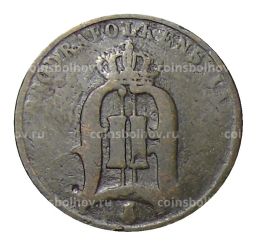 Монета 2 эре 1878 года Швеция