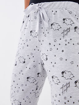 Beli Lastikli Desenli Kad?n Jogger Pijama Alt - Waikiki фото 3