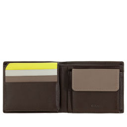 Итальянский мужской кошелек DuDu серии Tullio | кофейно-коричневый - Dudubags фото 3