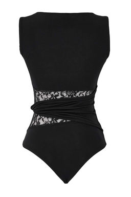 Siyah Dantel Detayl? Transparan Orme Body TPRSS26BD00010 - Trendyolmilla фото 2