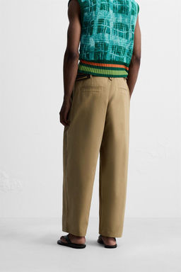 PLEATED WIDE-LEG TROUSERS - Zara фото 4