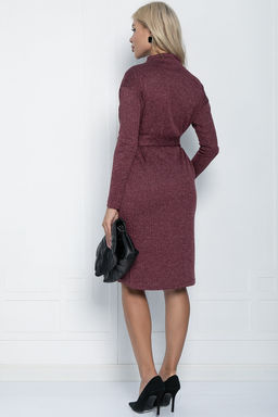 Платье В ритме мегаполиса (бордовое) П11124 - Lt collection фото 2