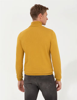 Hardal Slim Fit Bal_k__ Yaka Basic Triko Kazak - Pierre cardin фото 5