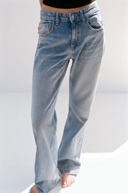 TRF MID-WAIST WIDE-LEG JEANS - Zara фото 11