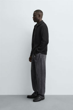 PURL KNIT CARDIGAN WITH ZIP - Zara фото 4