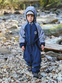 Комбинезон Колор блок Softshell демисезонный Шторм - Bungly фото 10