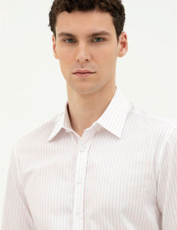 A__k Pembe Slim Fit Uzun Kollu G_mlek - Pierre cardin фото 2