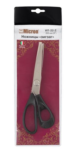 Ножницы Micron VIT-22-Z зигзаг в чехле 205 мм