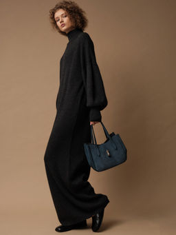 Замшевая сумка Sophie DBR 31059 синий туман  фото 5