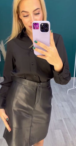 юбка из экокожи - Трика фото 7